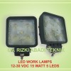 LED Work Lamp 15 watt