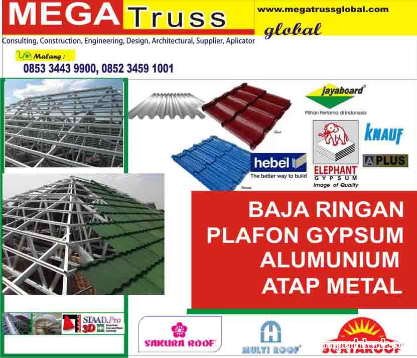 Atap baja ringan/galvalum malang