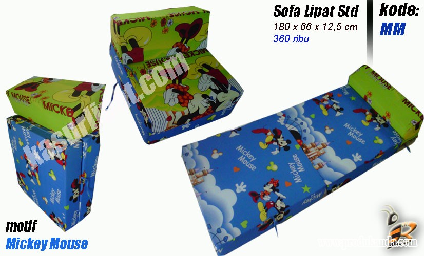 sofa bed anak mickey mouse solip