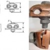 GROUND CLAMP FOR PARALLEL CABLE TO FLAT BAR