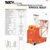 NOCY Aluminium Work Platform Single Mast