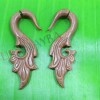 Sabo wooden tribal cheater gauge earrings c0039wc