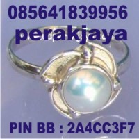 cincin perak mutiara lapis emas putih CMT.01