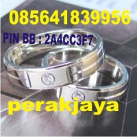 cincin pasangan perak WR.97 cantik, simpel, elegan