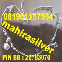 gelang kaki perak simpel elegan GK.01