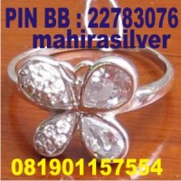 cincin perak multi diamond CMLD.266 menawan