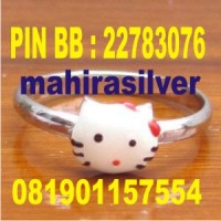 cincin anak CA.18 perak lapis emas putih