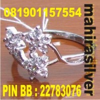 cincin perak multi diamond CMLD.242