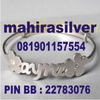 gelang nama perak anak GLA.15