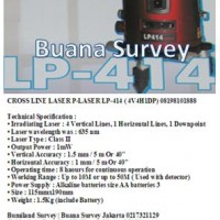 CROSS LINE LASER P-LASER LP-414 ( 4V4H1DP) 08198101888