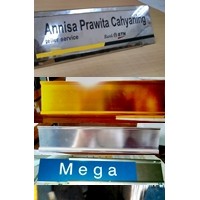 NPH, Name Plate Holder, Nama Meja, NPH Alumunium