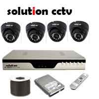 Paket CCTV 4 kamera ID 450 TVL