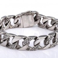 Gelang Khusus Pria Big Bracelet Titanium Steel
