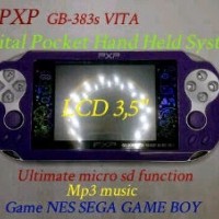 gameboy pxp gb383s support micro sd layar 3,5"  music video  vita dua analog