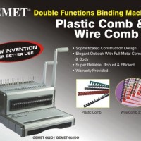 MESIN JILID SPIRAL KAWAT ( 3: 1) DAN SPIRAL PLASTIK GEMET602D/ 602DO