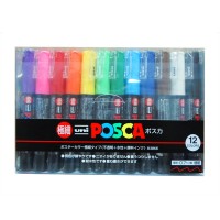 Spidol Posca Pen Extra Fine 12 Colours / Set