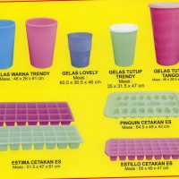 gelas plastic & cetakan es