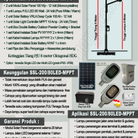 Paket PJU Tenaga Surya LED 80W MPPT