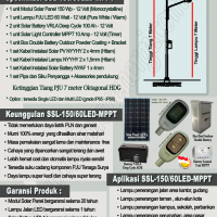 Paket PJU Tenaga Surya LED 60W MPPT
