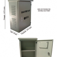 Box Panel PJU Tenaga Surya Double Battery