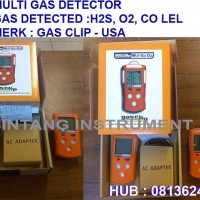 081362449440 Jual Multi Gas Detector H2S, O2, CO, LEL Merk Gas Clip ( USA )