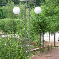 Lampu Taman Tenaga Surya Type Double Globe 10w