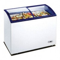 Sliding Curved Glass Freezer