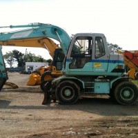 Wheel Excavator Kobelco SK100. Ex JAPAN !