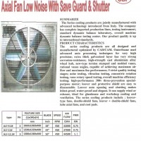axial low noise fan