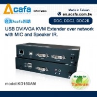 150M VGA&DVI USB KVM Extender with Audio and IR - ACAFA KD150AM