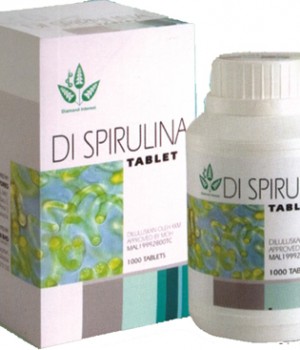 SPIRULINA TABLET (SUMBER GIZI TERLENGKAP / SUPER FOOD) 300 TABLET