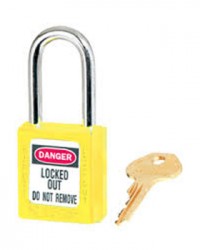 Master Lock 410 Yellow Padlock 