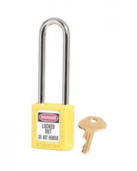 Master Lock 410LT Yellow Padlock 