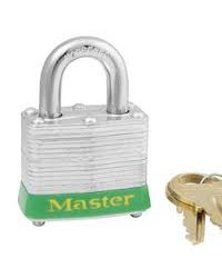 Master Lock Laminated Steel Padlock 3 Green