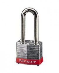 Master Lock Laminated Steel Padlock 3LF Red