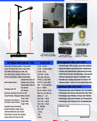 PJU Tenaga Surya 25 Watt LED – PWM