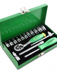 Kunci Sock Set 1/4" DR 17 pcs (Besi)