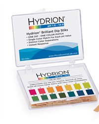 Hydrion Brilliant Plastic pH Strip 1-14  Catalog#: 7800	