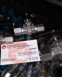JUAL  BALL VALVE TWO WAY Parker B-series Two-Way Ball Valve. Part No: 4Z Compression Fittings on the