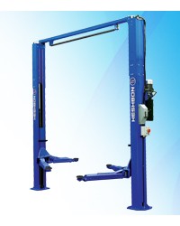 TWO POST LIFT BASELESS WITH MANUAL LOCK RELEASE LEVER
