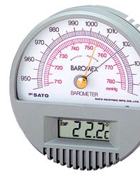 SK-SATO  Barometer with Digital Thermometer