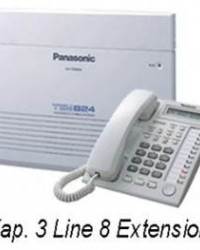 PABX Panasonic KX-TES824ND (Kapasitas 3 CO 8 Extension)