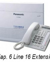 PABX Panasonic KX-TES824ND (Kapasitas 16 CO 16 Extension)