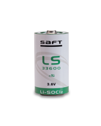 SAFT  LS33600  Lithium Thionyl Chloride D Battery