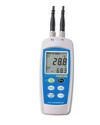 Testrite T-400 Waterproof Dual Input Digital RTD Thermometer with Pt100 Probes