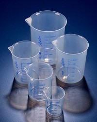 IWAKI PYREX Low form Griffin style beakers, PP