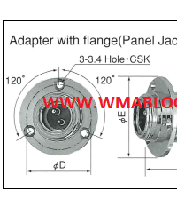 Nanaboshi Conecctor NWPC Series Adapter with Flange Type S and Type G