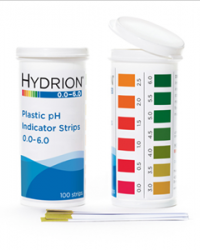 Hydrion (9200) Spectral 0.0-6.0 Plastic pH Strip