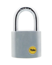 Yale Padlock Y120-40-125 Silver Series Outdoor Brass or Satin (Baron Shackle) 40mm