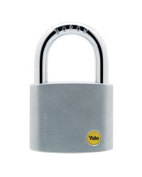 Yale Padlock Y120-60-135 Silver Series Outdoor Brass or Satin (Baron Shackle) 60mm